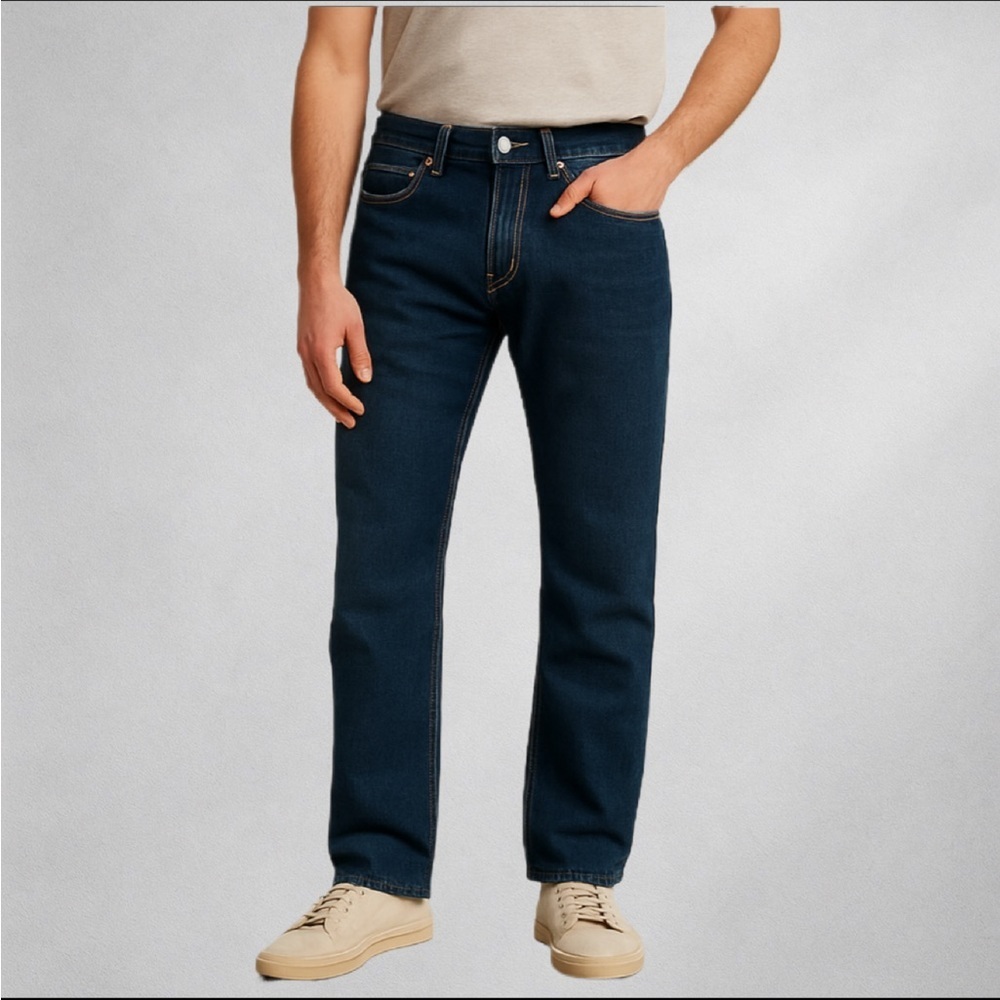 True Religion Dark Wash Flap Pocket TR Logo Jeans Size 32